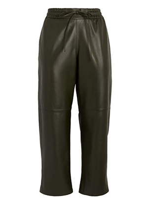 Calça de Couro Legítimo com Elástico cintura ajustável - GW Moda Couro